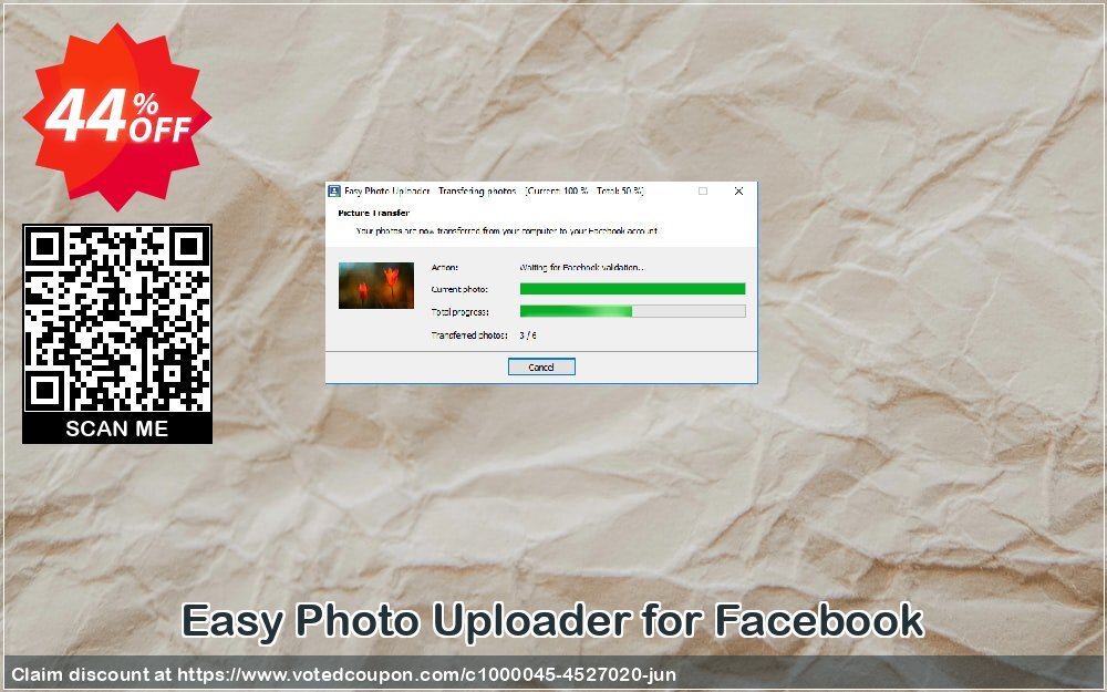 Easy Photo Uploader for Facebook Coupon, discount Easy Photo Uploader for Facebook Formidable deals code 2024. Promotion: stunning discount code of Easy Photo Uploader for Facebook 2024