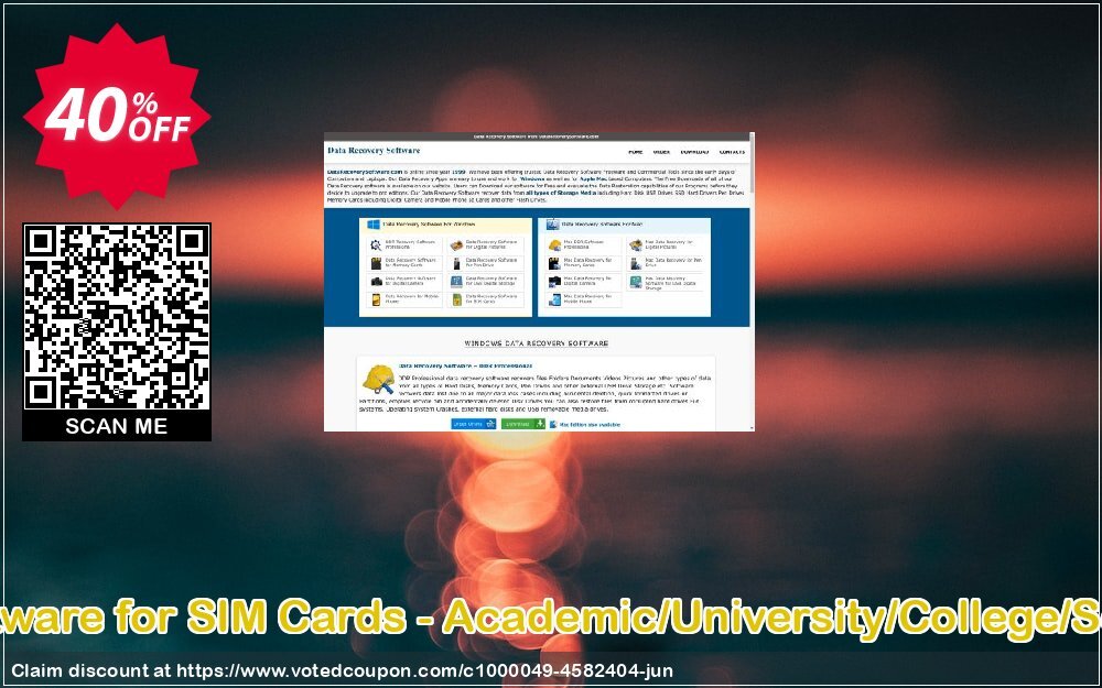Data Recovery Software for SIM Cards - Academic/University/College/School User Plan Coupon Code Jun 2024, 40% OFF - VotedCoupon