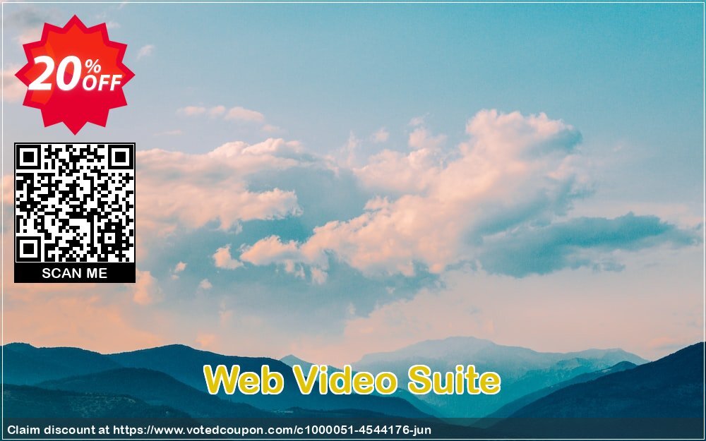 Web Video Suite Coupon, discount Web Video Suite wonderful offer code 2024. Promotion: wonderful offer code of Web Video Suite 2024