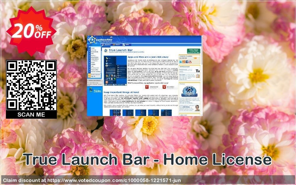 True Launch Bar - Home Plan Coupon, discount True Launch Bar - Home License exclusive discount code 2024. Promotion: exclusive discount code of True Launch Bar - Home License 2024