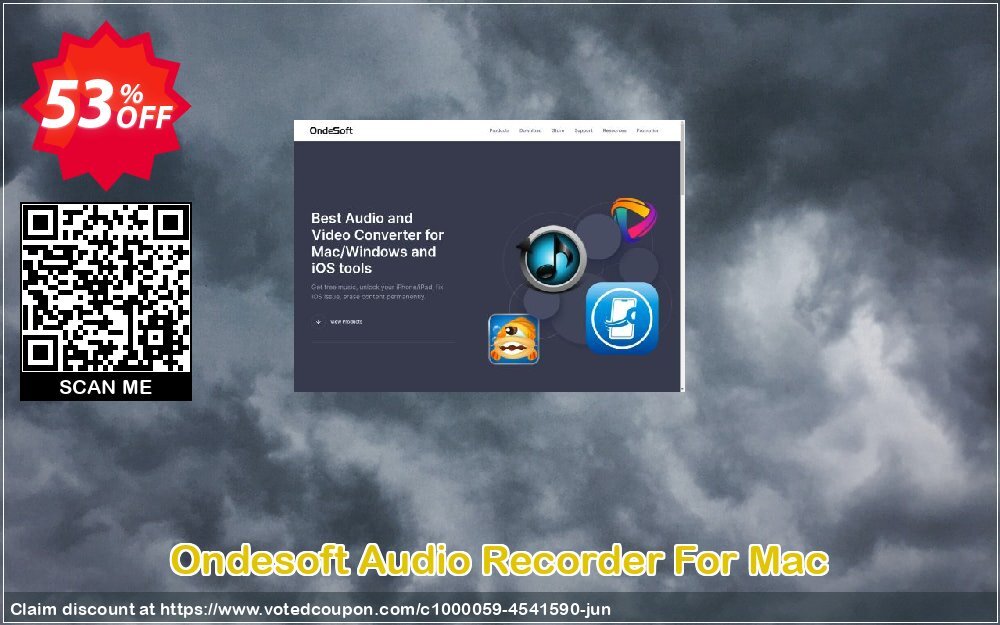 Ondesoft Audio Recorder For MAC