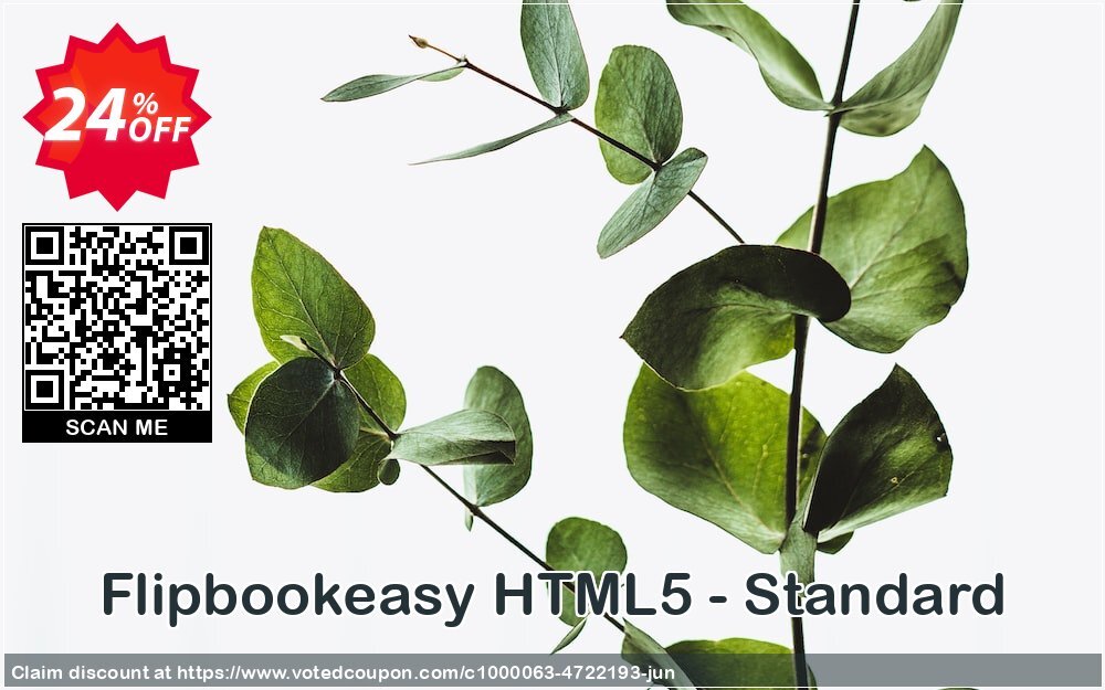 Flipbookeasy HTML5 - Standard Coupon, discount Flipbookeasy - HTML5- Standard special offer code 2024. Promotion: special offer code of Flipbookeasy - HTML5- Standard 2024