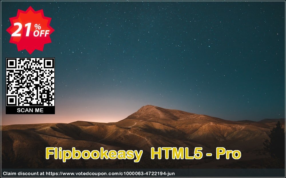 Flipbookeasy  HTML5 - Pro Coupon, discount Flipbookeasy - HTML5- Professional exclusive discount code 2024. Promotion: exclusive discount code of Flipbookeasy - HTML5- Professional 2024