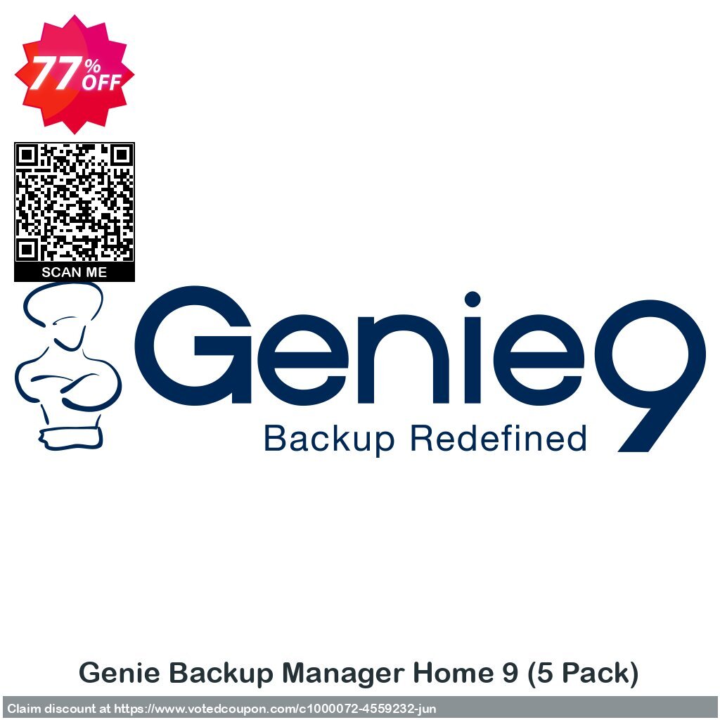 Genie Backup Manager Home 9, 5 Pack  Coupon, discount Genie Backup Manager Home 9 - 5 Pack awful deals code 2024. Promotion: awful deals code of Genie Backup Manager Home 9 - 5 Pack 2024