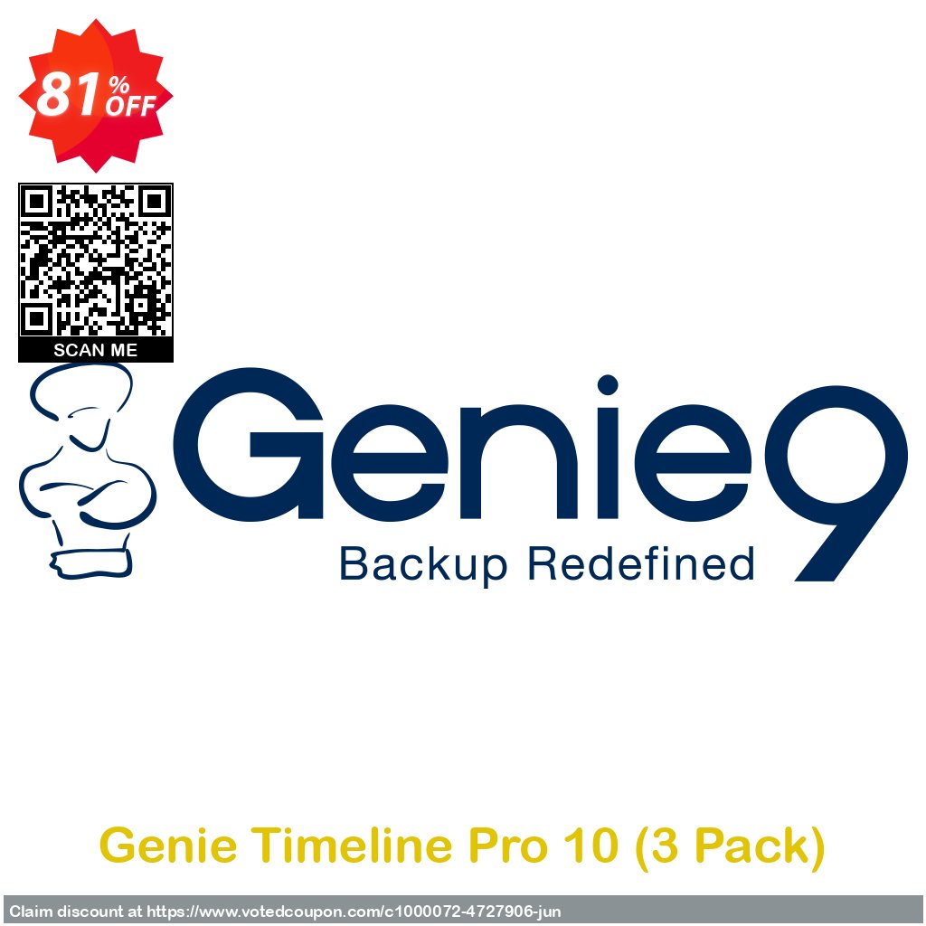 Genie Timeline Pro 10, 3 Pack  Coupon, discount Genie Timeline Pro 10 - 3 Pack Awful promo code 2024. Promotion: impressive discount code of Genie Timeline Pro 10 - 3 Pack 2024