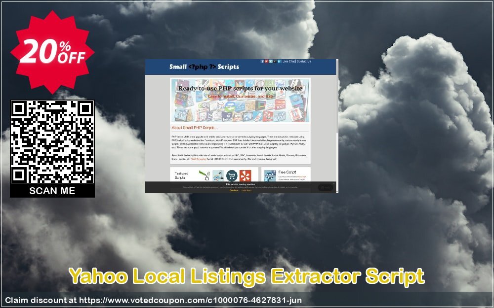 Yahoo Local Listings Extractor Script Coupon, discount Yahoo Local Listings Extractor Script Imposing sales code 2024. Promotion: stirring deals code of Yahoo Local Listings Extractor Script 2024