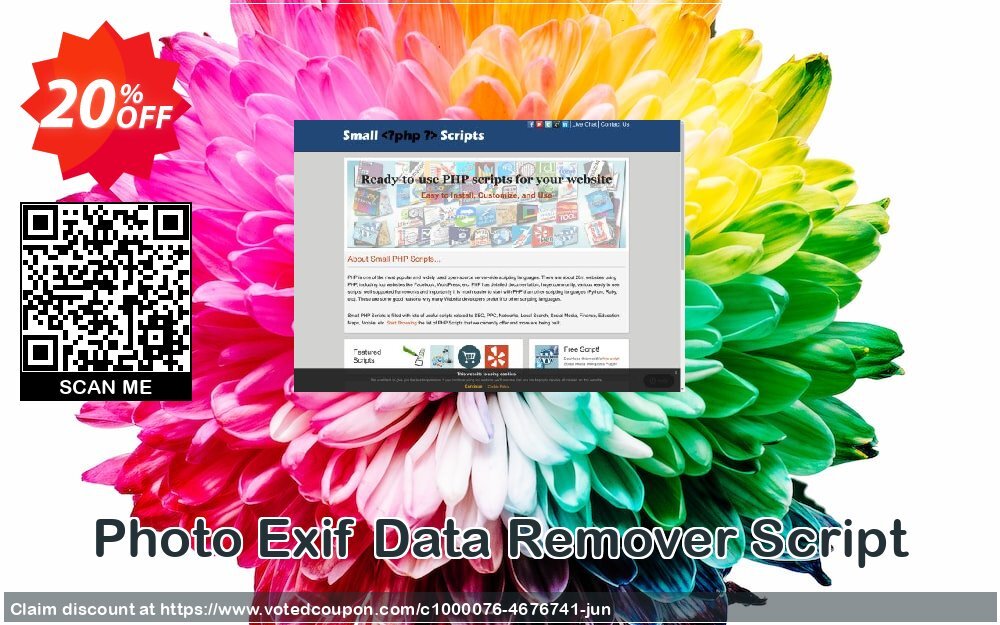 Photo Exif Data Remover Script Coupon, discount Photo Exif Data Remover Script Super deals code 2024. Promotion: best offer code of Photo Exif Data Remover Script 2024