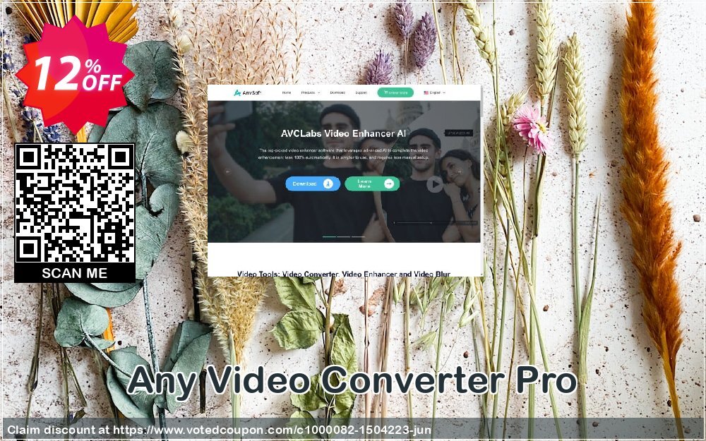 Any Video Converter Pro Coupon, discount Any Video Converter Pro imposing discount code 2024. Promotion: imposing discount code of Any Video Converter Pro 2024
