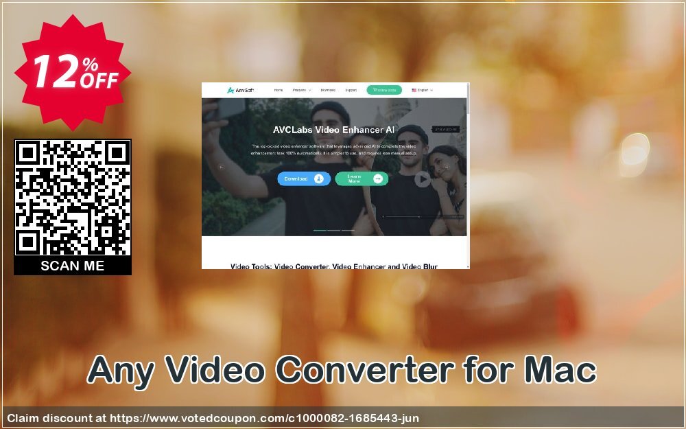 Any Video Converter for MAC Coupon, discount Any Video Converter for Mac formidable sales code 2024. Promotion: formidable sales code of Any Video Converter for Mac 2024