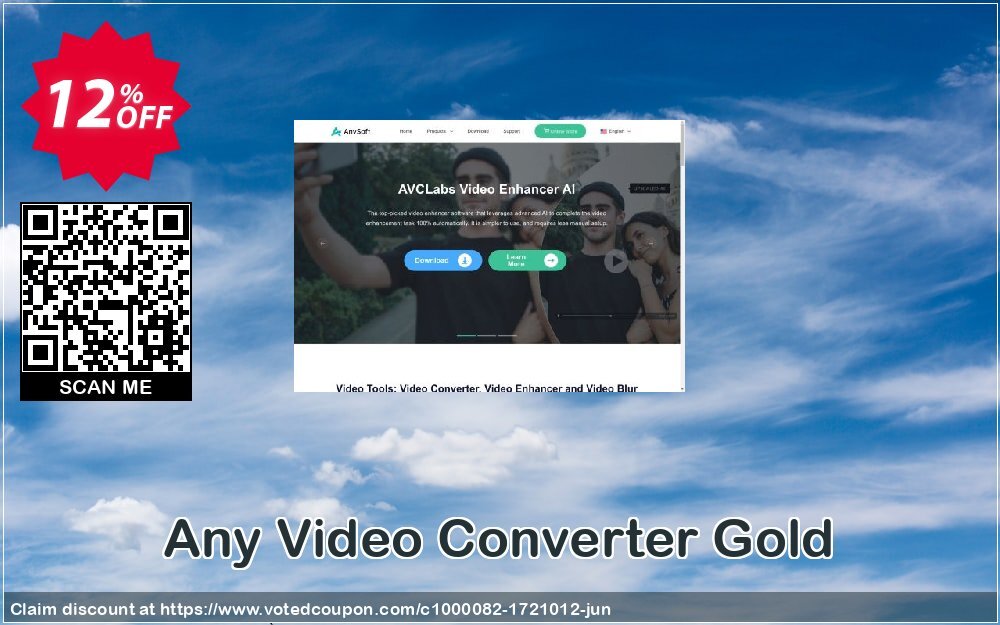 Any Video Converter Gold Coupon, discount Any Video Converter Gold big offer code 2024. Promotion: big offer code of Any Video Converter Gold 2024