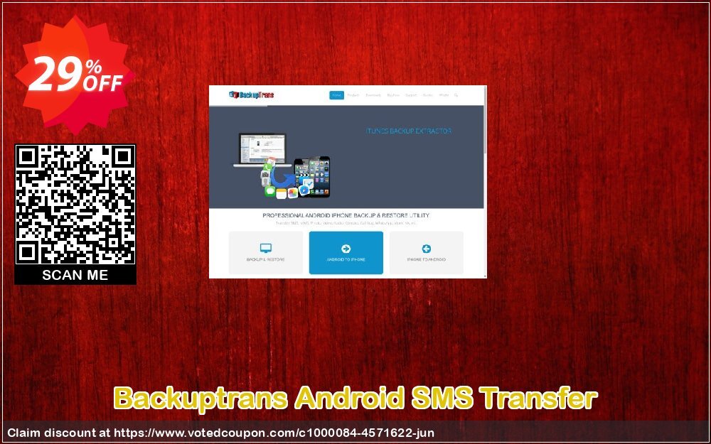 Backuptrans Android SMS Transfer Coupon, discount Backuptrans Android SMS Transfer (Personal Edition) fearsome offer code 2024. Promotion: formidable deals code of Backuptrans Android SMS Transfer (Personal Edition) 2024