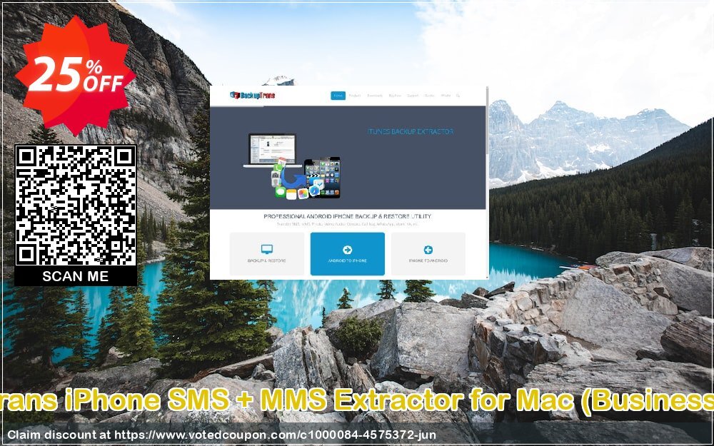 Backuptrans iPhone SMS + MMS Extractor for MAC, Business Edition  Coupon Code Jun 2024, 25% OFF - VotedCoupon