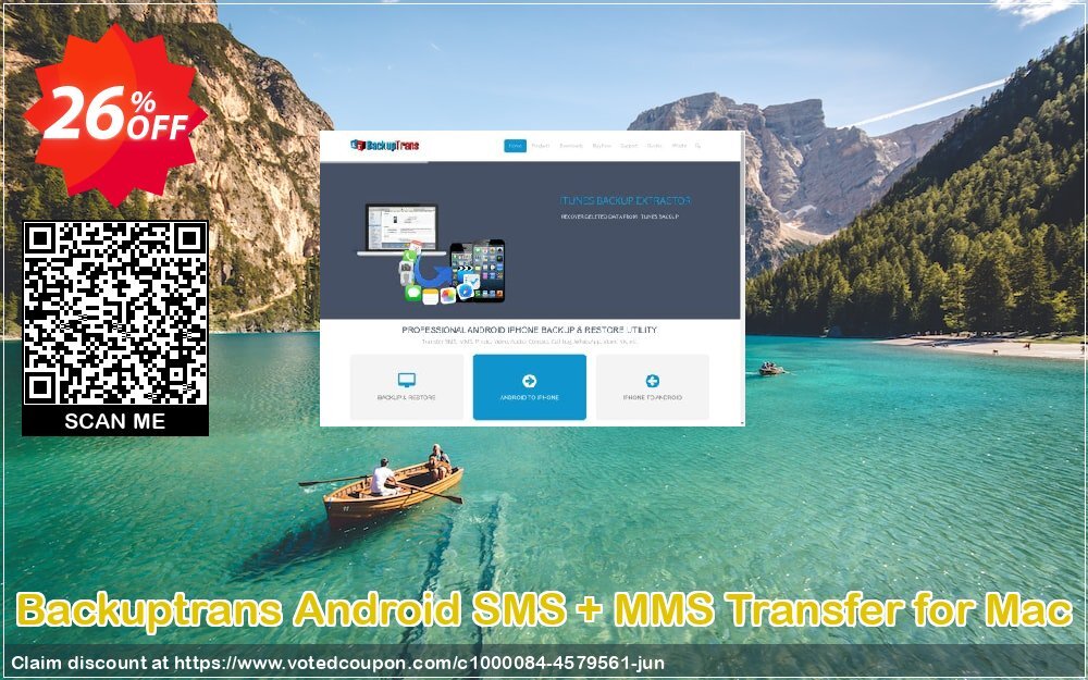 Backuptrans Android SMS + MMS Transfer for MAC Coupon, discount Holiday Deals. Promotion: marvelous offer code of Backuptrans Android SMS + MMS Transfer for Mac (Personal Edition) 2024
