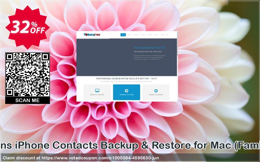 Backuptrans iPhone Contacts Backup & Restore for MAC, Family Edition  Coupon, discount Backuptrans iPhone Contacts Backup & Restore for Mac (Family Edition) imposing sales code 2024. Promotion: staggering promotions code of Backuptrans iPhone Contacts Backup & Restore for Mac (Family Edition) 2024