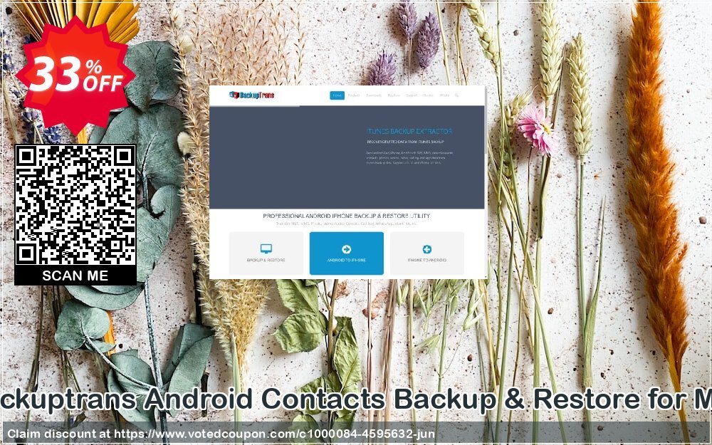 Backuptrans Android Contacts Backup & Restore for MAC Coupon, discount Backuptrans Android Contacts Backup & Restore for Mac (Personal Edition) impressive offer code 2024. Promotion: stirring deals code of Backuptrans Android Contacts Backup & Restore for Mac (Personal Edition) 2024