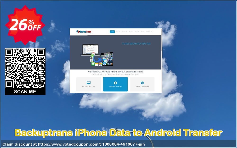 Backuptrans iPhone Data to Android Transfer Coupon Code Jun 2024, 26% OFF - VotedCoupon