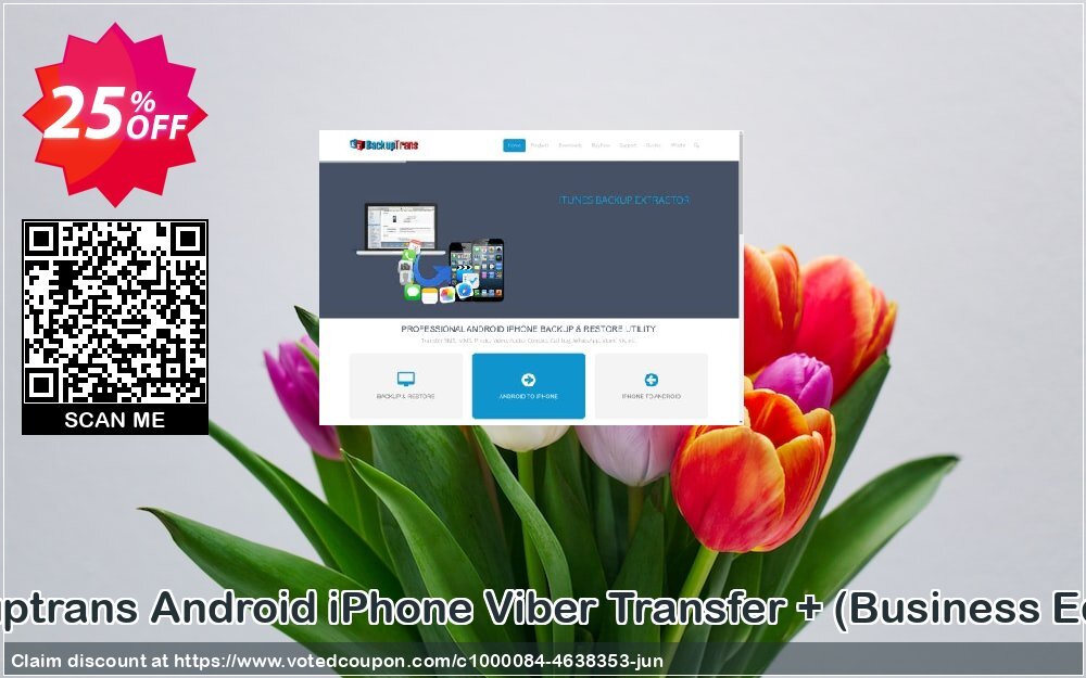 Backuptrans Android iPhone Viber Transfer +, Business Edition  Coupon, discount Back to School Discount. Promotion: amazing deals code of Backuptrans Android iPhone Viber Transfer + (Business Edition) 2024