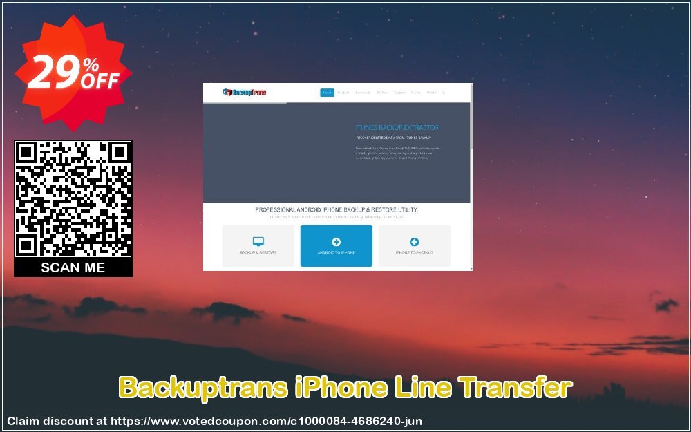 Backuptrans iPhone Line Transfer Coupon Code Jun 2024, 29% OFF - VotedCoupon
