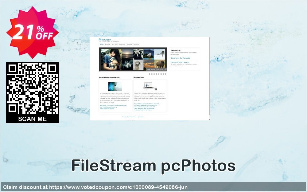 FileStream pcPhotos Coupon, discount FileStream pcPhotos marvelous discounts code 2024. Promotion: marvelous discounts code of FileStream pcPhotos 2024