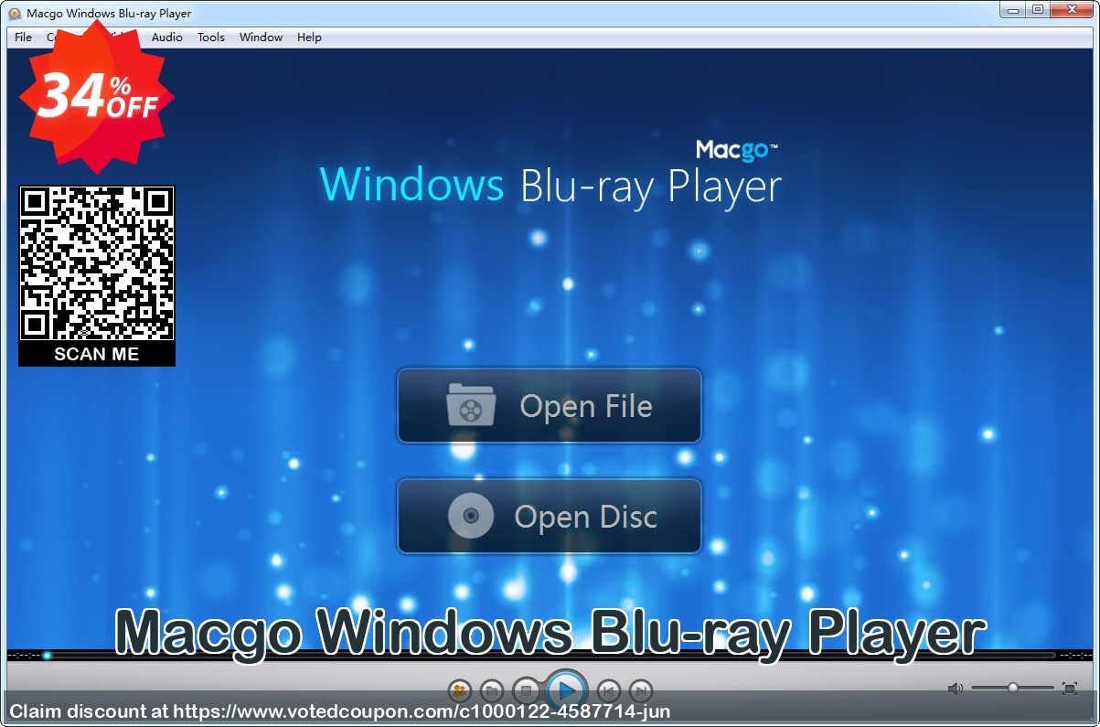 MACgo WINDOWS Blu-ray Player Coupon, discount 33% off Coupon for Macgo Software. Promotion: wonderful deals code of Macgo Windows Blu-ray Player Standard 2024