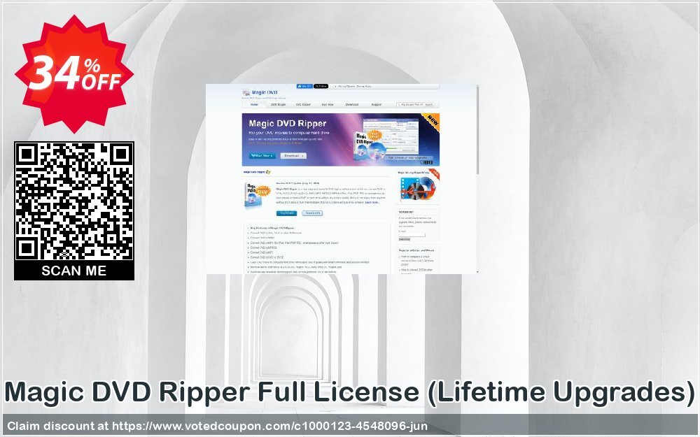 Magic DVD Ripper Full Plan, Lifetime Upgrades  Coupon, discount Promotion offer for MDR(FL+Lifetime). Promotion: marvelous discount code of Magic DVD Ripper (Full License+Lifetime Upgrades) 2024