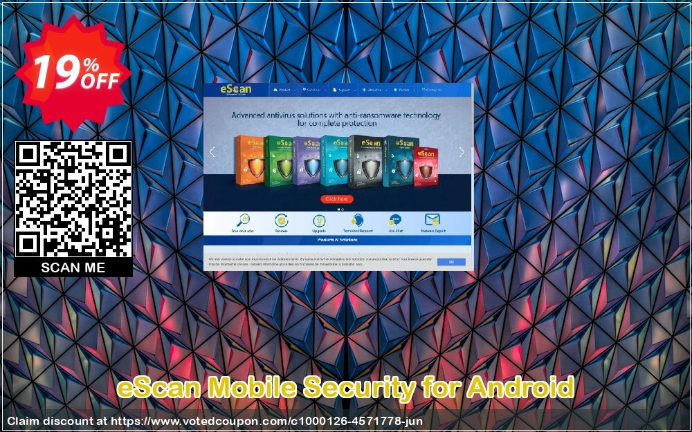eScan Mobile Security for Android Coupon, discount eScan All SOHO Promotions. Promotion: staggering promo code of eScan Mobile Security for Android 2024