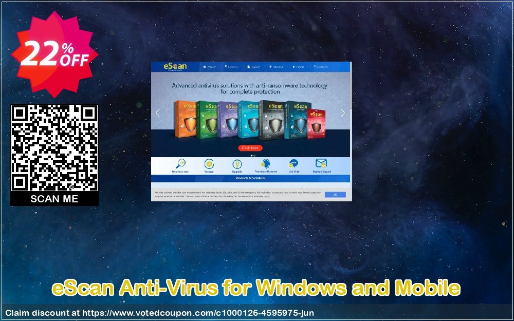 eScan Anti-Virus for WINDOWS and Mobile Coupon, discount eScan Anti-Virus for Windows and Mobile imposing offer code 2024. Promotion: imposing offer code of eScan Anti-Virus for Windows and Mobile 2024