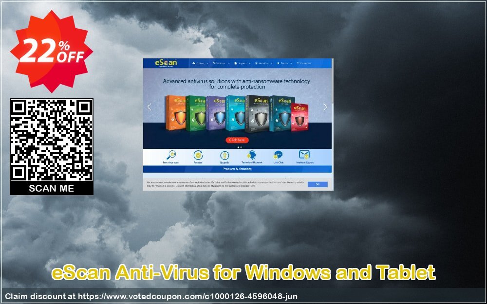 eScan Anti-Virus for WINDOWS and Tablet Coupon Code Jun 2024, 22% OFF - VotedCoupon