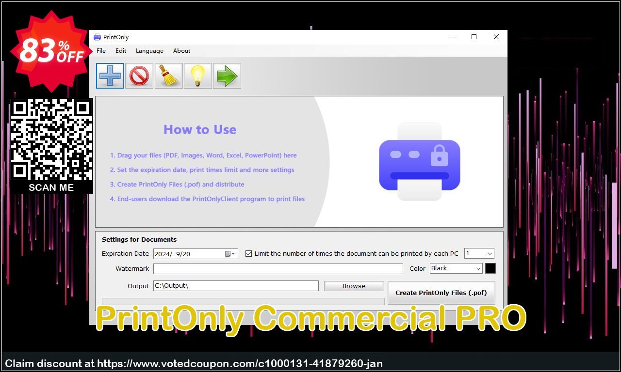 PrintOnly Commercial PRO Coupon, discount 82% OFF PrintOnly Commercial PRO, verified. Promotion: Exclusive promo code of PrintOnly Commercial PRO, tested & approved