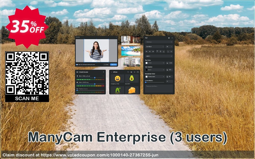 ManyCam Enterprise, 3 users 
