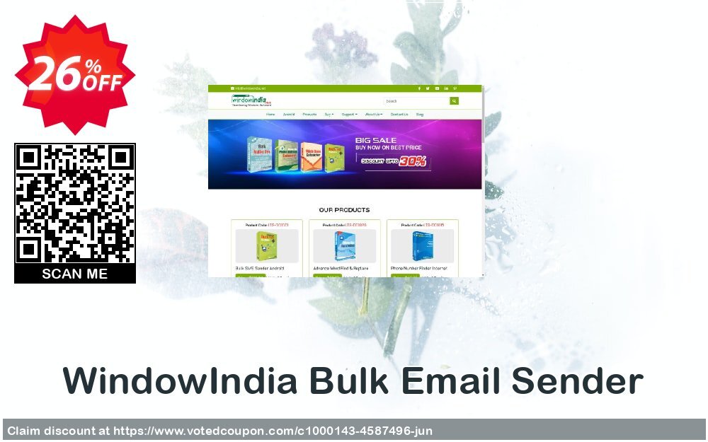 WindowIndia Bulk Email Sender Coupon Code Jun 2024, 26% OFF - VotedCoupon