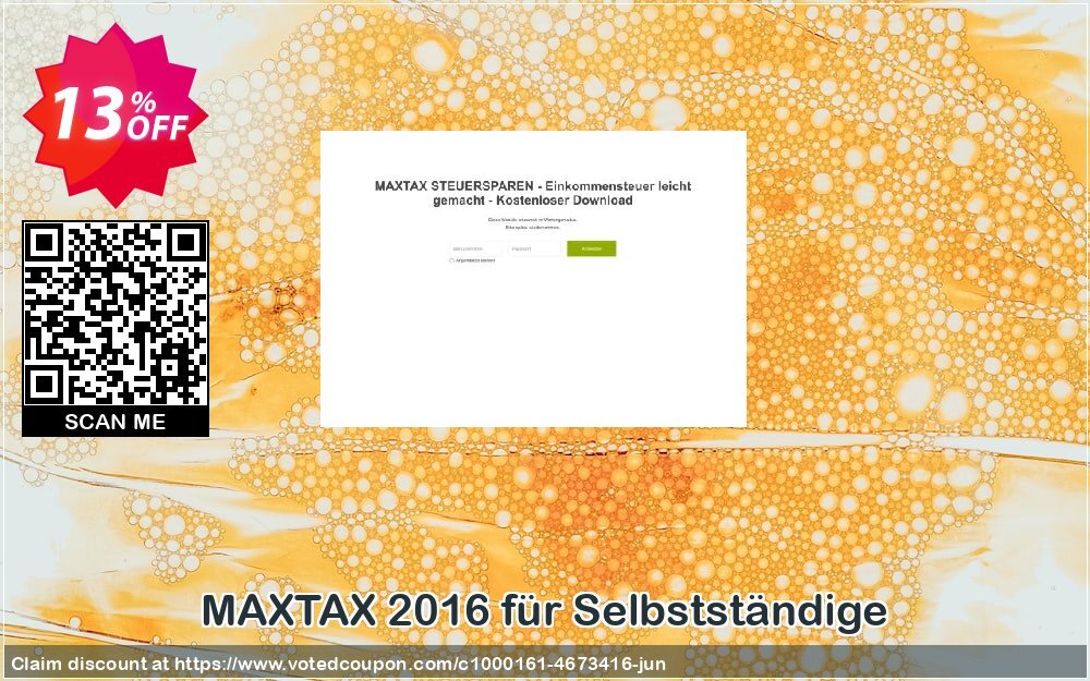 MAXTAX 2016 für Selbstständige Coupon Code Jun 2024, 13% OFF - VotedCoupon