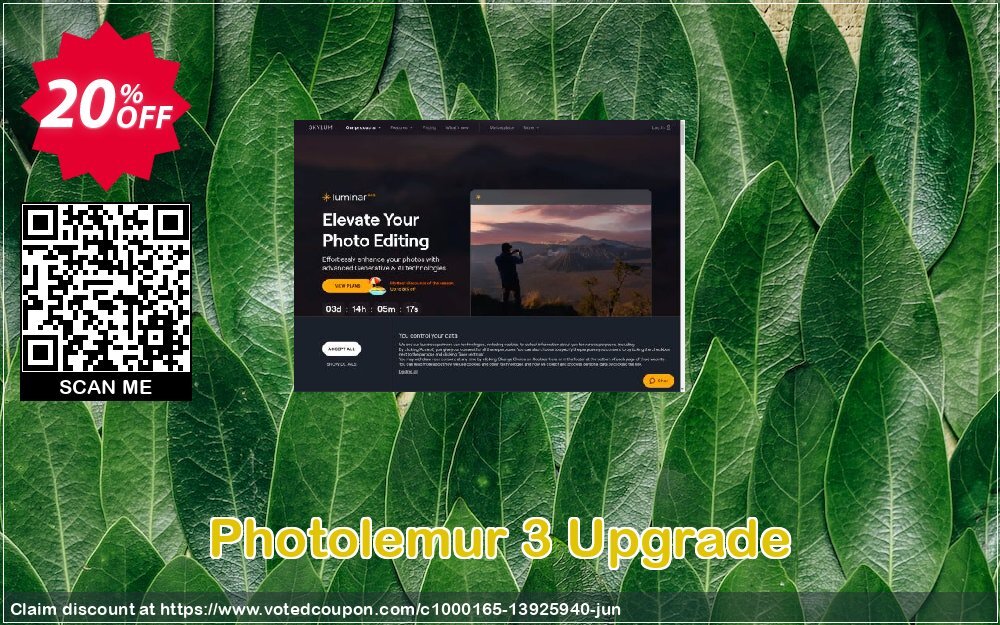 Photolemur 3 Upgrade Coupon, discount Photolemur 3 Upgrade  hottest discount code 2024. Promotion: hottest discount code of Photolemur 3 Upgrade   2024