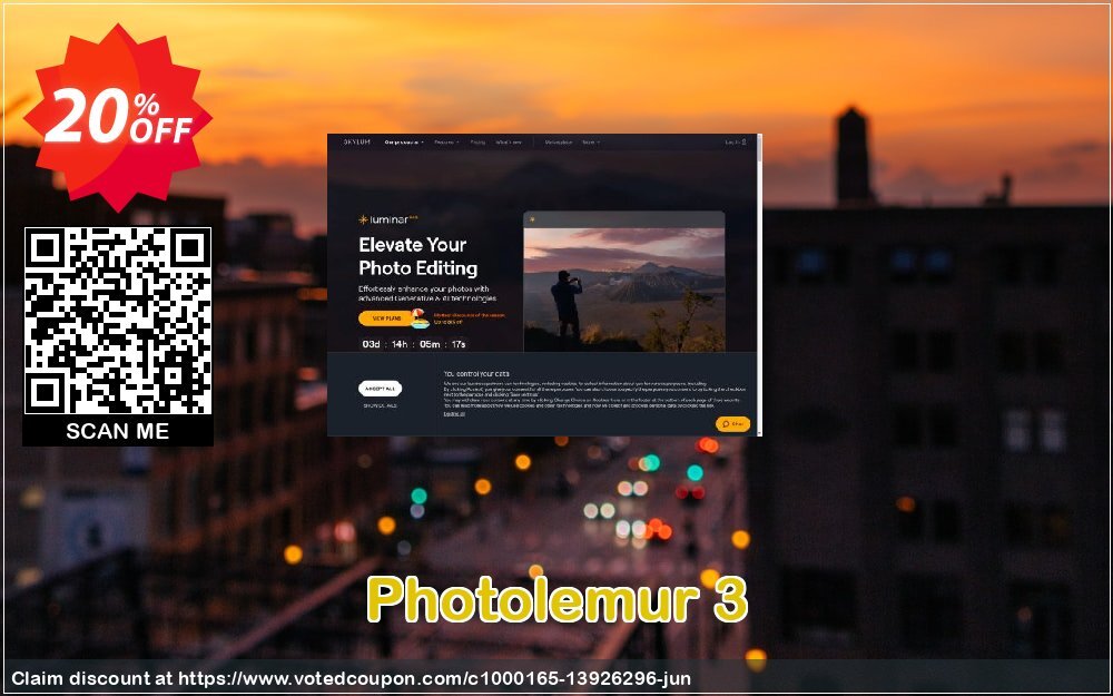 Photolemur 3 Coupon, discount DEROOIJ. Promotion: formidable offer code of Photolemur 3 Single License  2024