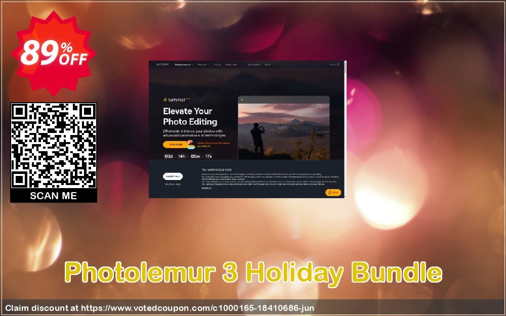 Photolemur 3 Holiday Bundle Coupon, discount Photolemur 3 Holiday Bundle ($419 Value) big discount code 2024. Promotion: big discount code of Photolemur 3 Holiday Bundle ($ 419 Value) 2024