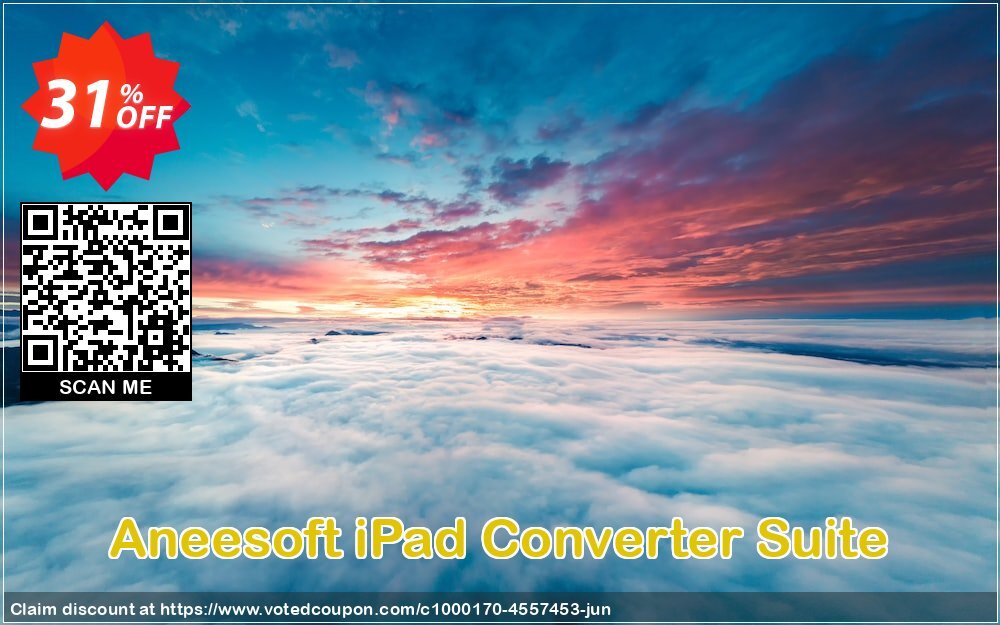 Aneesoft iPad Converter Suite Coupon, discount Aneesoft iPad Converter Suite formidable deals code 2024. Promotion: formidable deals code of Aneesoft iPad Converter Suite 2024