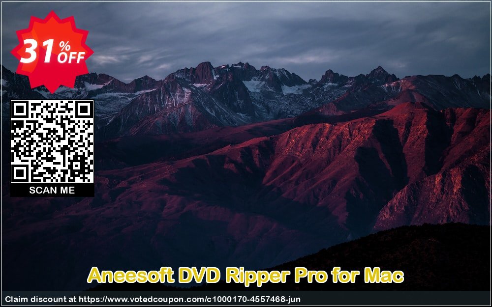 Aneesoft DVD Ripper Pro for MAC Coupon Code Jun 2024, 31% OFF - VotedCoupon