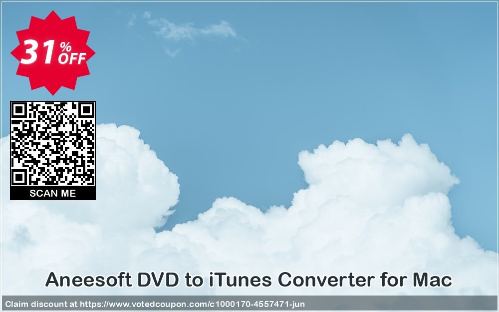 Aneesoft DVD to iTunes Converter for MAC Coupon, discount Aneesoft DVD to iTunes Converter for Mac stunning discounts code 2024. Promotion: stunning discounts code of Aneesoft DVD to iTunes Converter for Mac 2024