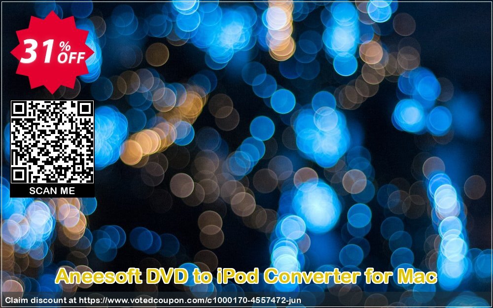 Aneesoft DVD to iPod Converter for MAC Coupon, discount Aneesoft DVD to iPod Converter for Mac staggering promotions code 2024. Promotion: staggering promotions code of Aneesoft DVD to iPod Converter for Mac 2024