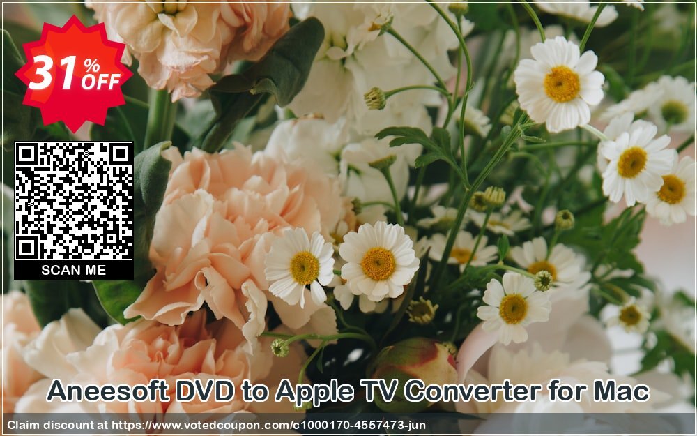 Aneesoft DVD to Apple TV Converter for MAC Coupon, discount Aneesoft DVD to Apple TV Converter for Mac imposing sales code 2024. Promotion: imposing sales code of Aneesoft DVD to Apple TV Converter for Mac 2024