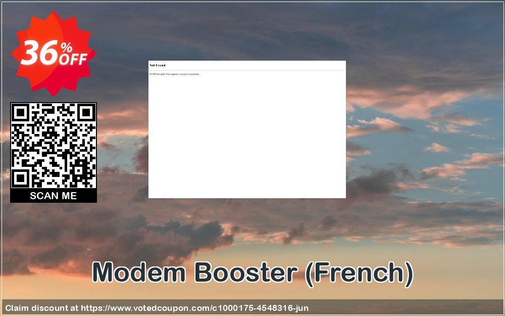 Modem Booster, French  Coupon, discount $20 Discount. Promotion: amazing promotions code of Modem Booster (French) 2024