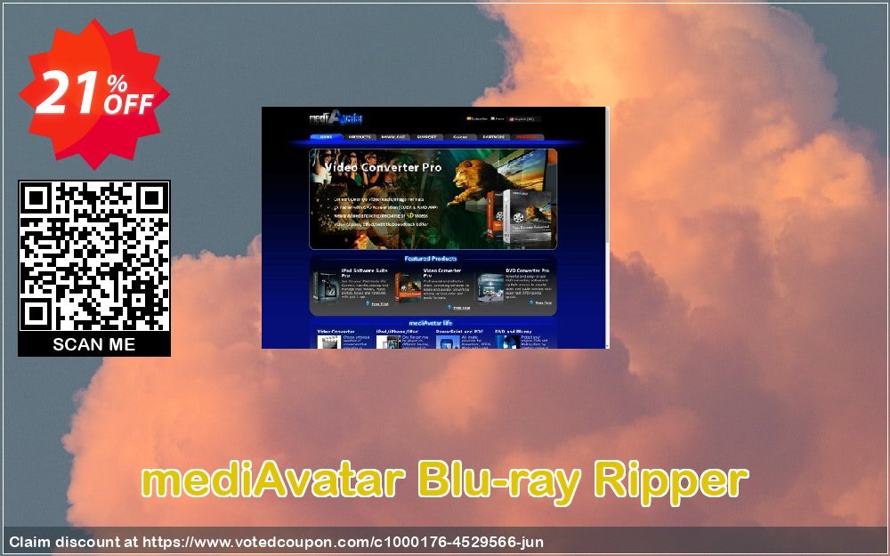 mediAvatar Blu-ray Ripper Coupon, discount mediAvatar Blu-ray Ripper hottest offer code 2024. Promotion: hottest offer code of mediAvatar Blu-ray Ripper 2024
