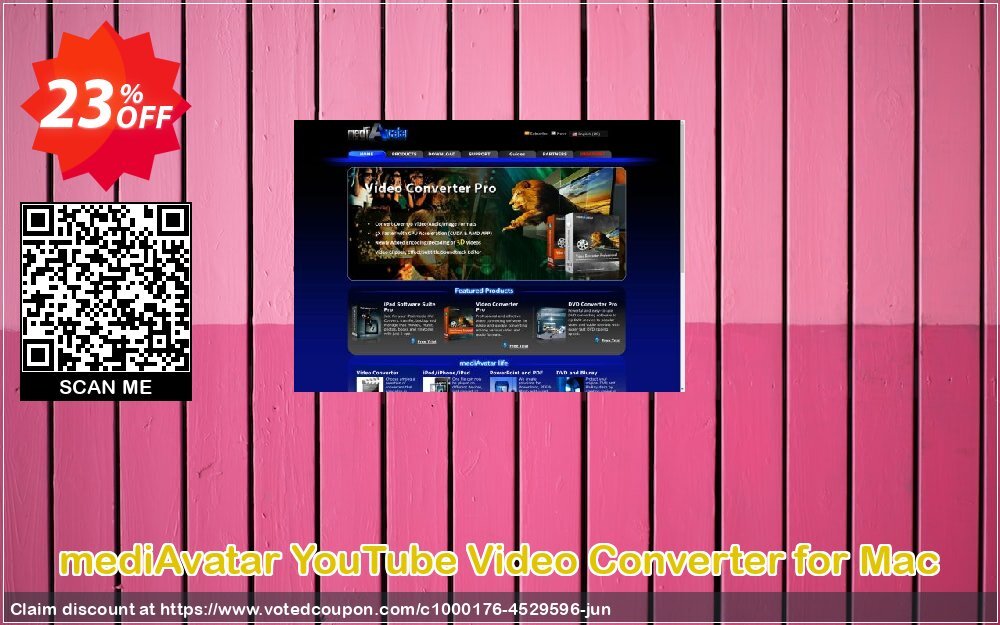 mediAvatar YouTube Video Converter for MAC Coupon, discount mediAvatar YouTube Video Converter for Mac staggering promo code 2024. Promotion: staggering promo code of mediAvatar YouTube Video Converter for Mac 2024