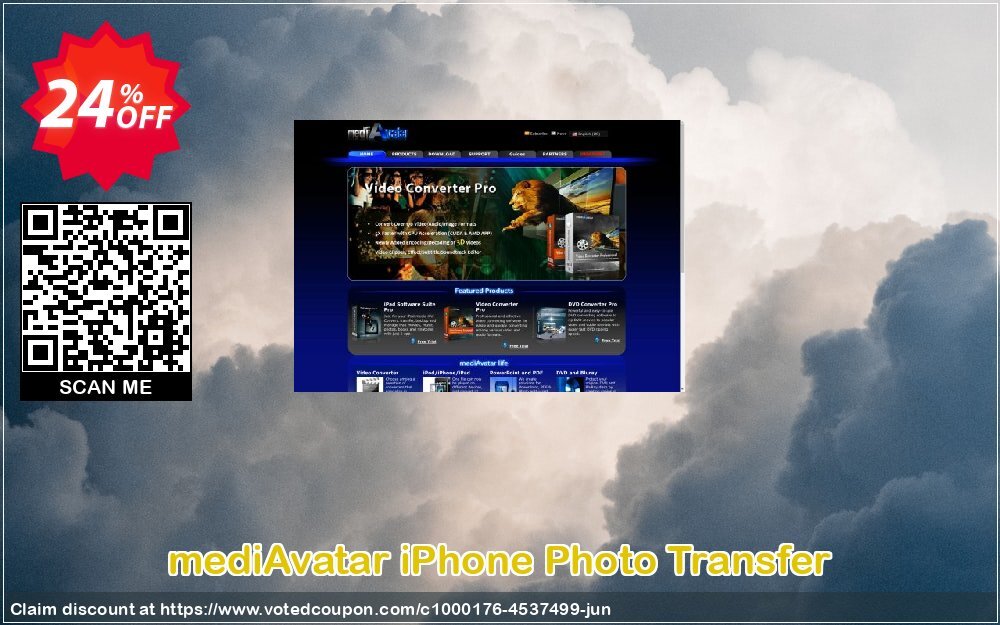 mediAvatar iPhone Photo Transfer Coupon, discount mediAvatar iPhone Photo Transfer best promo code 2024. Promotion: best promo code of mediAvatar iPhone Photo Transfer 2024
