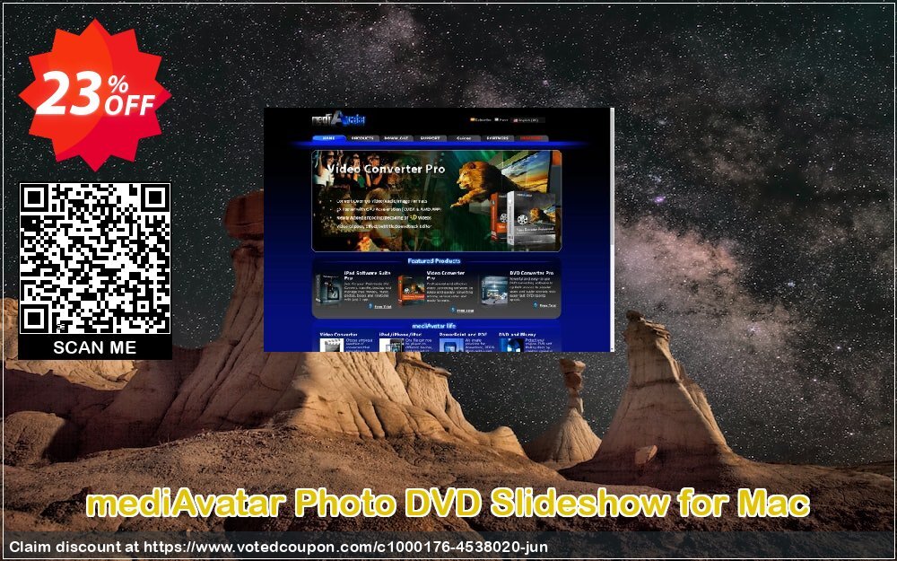 mediAvatar Photo DVD Slideshow for MAC Coupon, discount mediAvatar Photo DVD Slideshow for Mac dreaded sales code 2024. Promotion: dreaded sales code of mediAvatar Photo DVD Slideshow for Mac 2024
