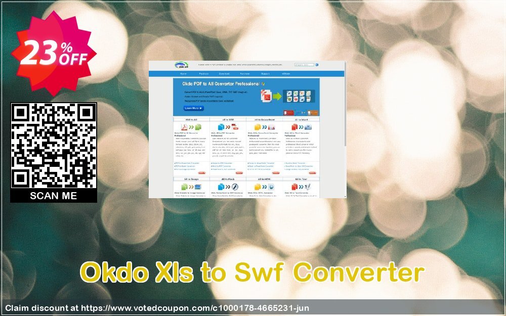 Okdo Xls to Swf Converter Coupon, discount Okdo Xls to Swf Converter formidable sales code 2024. Promotion: formidable sales code of Okdo Xls to Swf Converter 2024