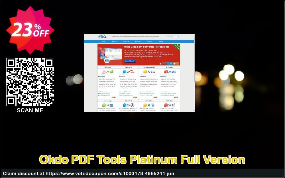 Okdo PDF Tools Platinum Full Version Coupon, discount Okdo PDF Tools Platinum Full Version best discount code 2024. Promotion: best discount code of Okdo PDF Tools Platinum Full Version 2024