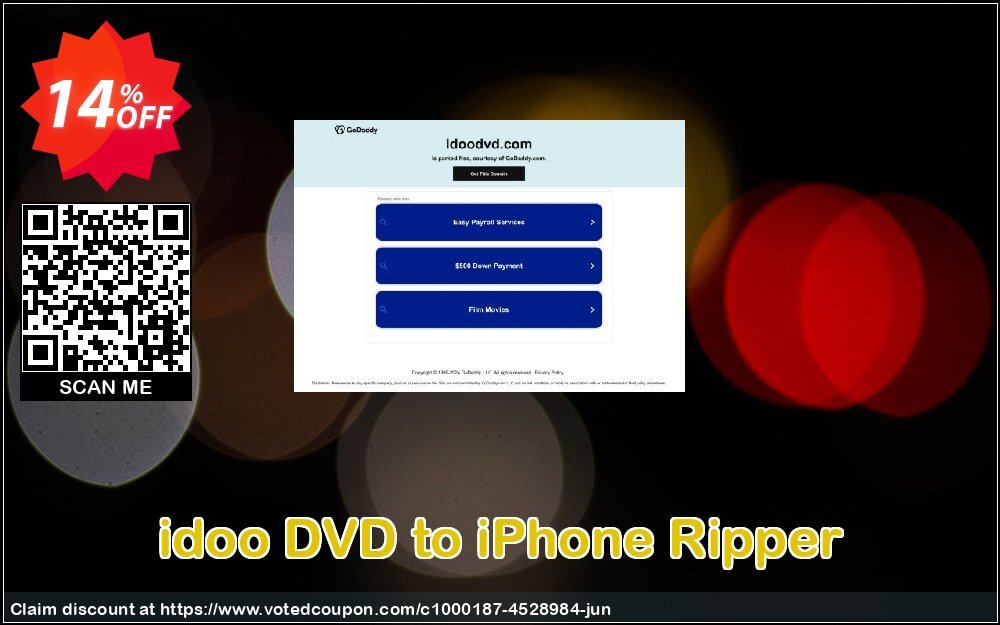 idoo DVD to iPhone Ripper Coupon, discount idoo DVD to iPhone Ripper wondrous deals code 2024. Promotion: wondrous deals code of idoo DVD to iPhone Ripper 2024