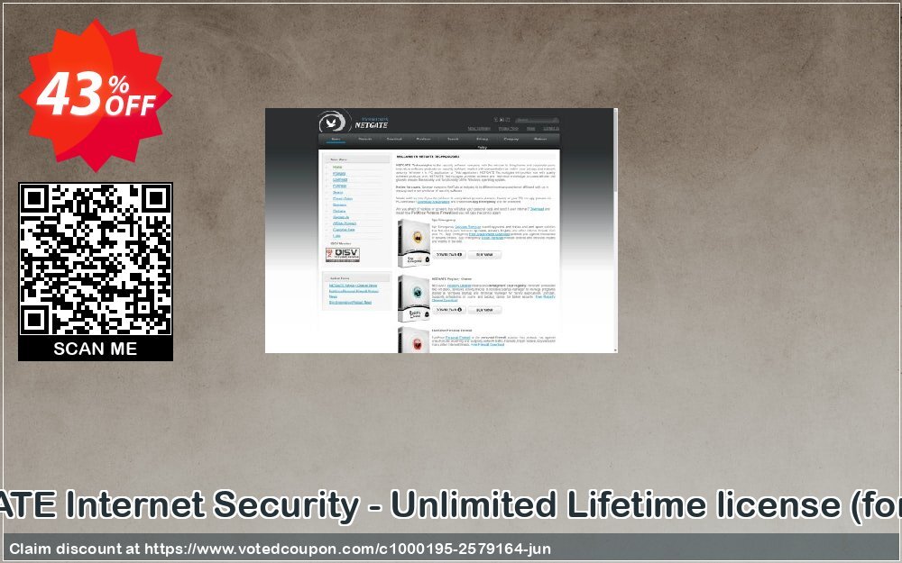 NETGATE Internet Security - Unlimited Lifetime Plan, for 5 PC  Coupon, discount NETGATE Internet Security - Unlimited Lifetime license (for 5 PC) big promo code 2024. Promotion: big promo code of NETGATE Internet Security - Unlimited Lifetime license (for 5 PC) 2024
