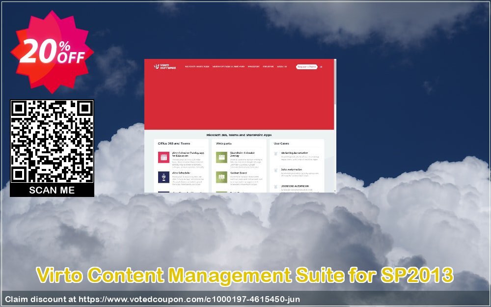 Virto Content Management Suite for SP2013 Coupon, discount Virto Content Management Suite for SP2013 exclusive discount code 2024. Promotion: exclusive discount code of Virto Content Management Suite for SP2013 2024